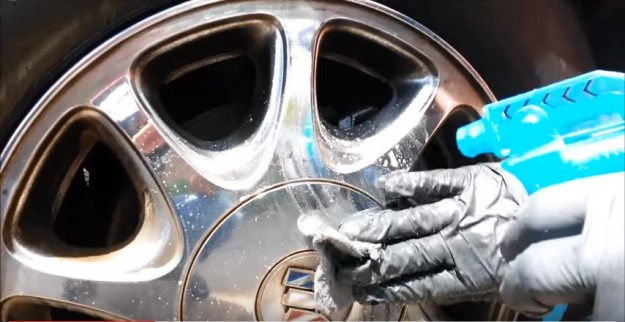 Scrub the Rim with Steel Wool | Quick And Easy Way To Restore Chrome On Car Wheels