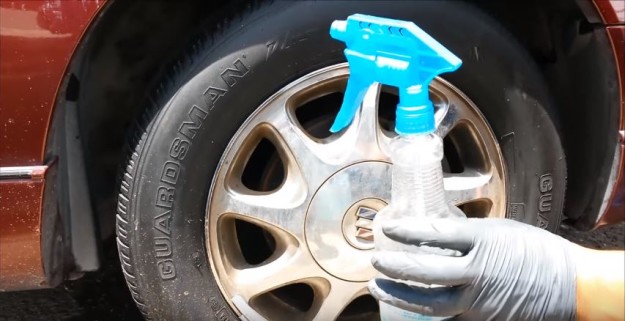 Soap and Water Solution | Quick And Easy Way To Restore Chrome On Car Wheels