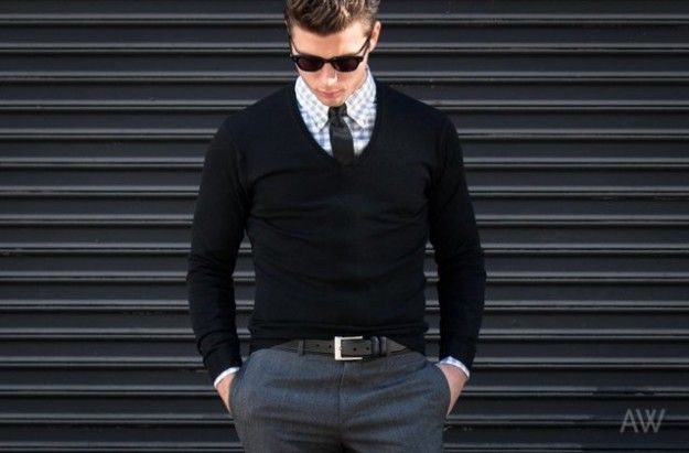 Black V-Neck Sweater | 9 Clothing Styles For Men To Always Look Their Best