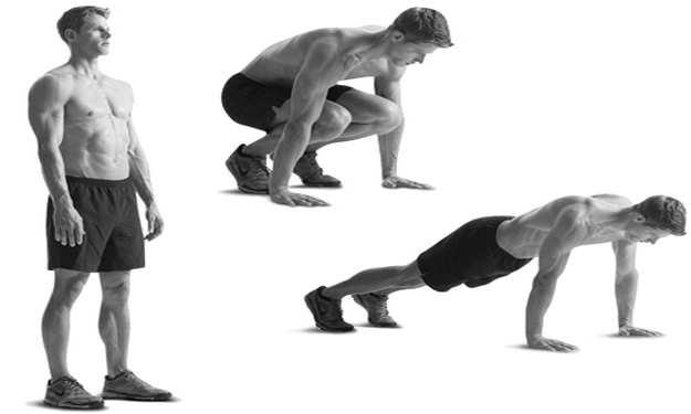 Squat Thrusts | HIIT Workout Plan Perfect For Busy Men 